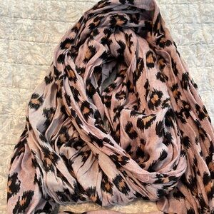 LOFT Leopard Print Infinity Scarf